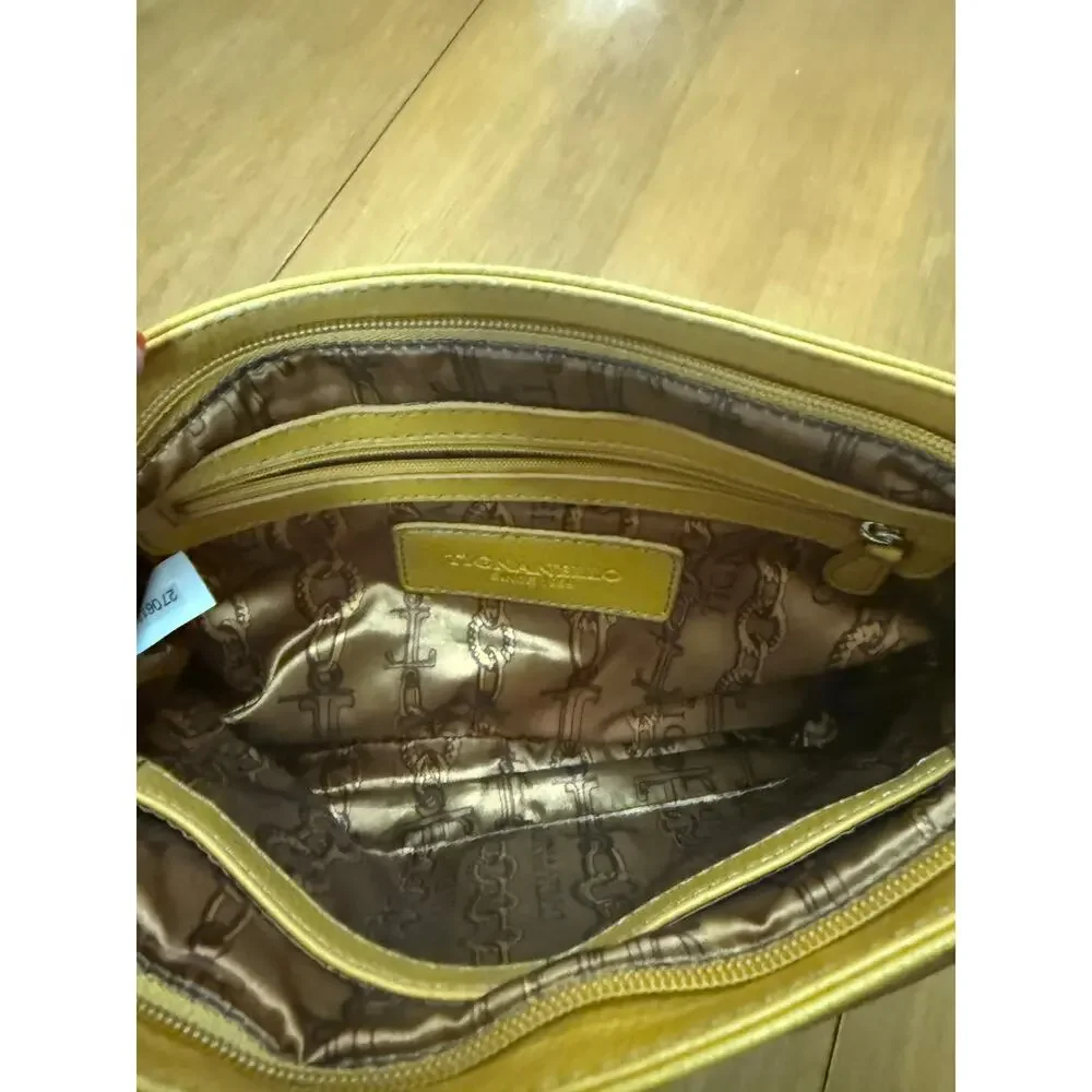 Vintage Tignanello golden rod crossbody carryall purse/wallet organizer casual
